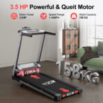 3.5HP Foldable Home Treadmill with Incline | Smart Walking Pad 350LB Capacity US STOCK